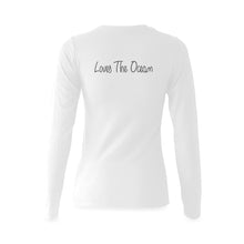 Load image into Gallery viewer, Loves The Ocean White Darkgrey Classic Long-Sleeve T- Shirt