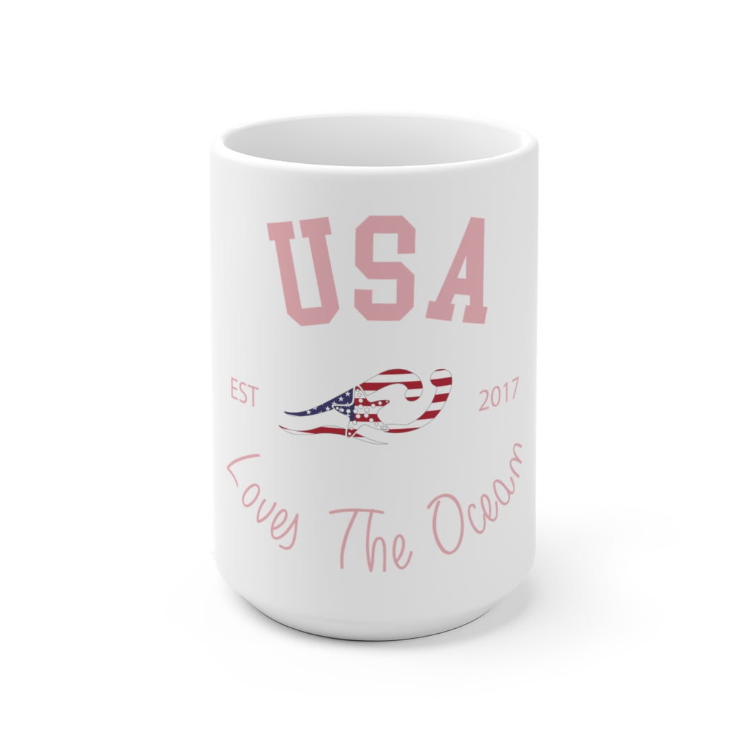 Loves The Ocean USA Limited Edition 11 oz / 15oz Ceramic Mug