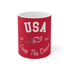 Load image into Gallery viewer, Loves The Ocean USA Limited Edition 11 oz / 15oz Ceramic Mug