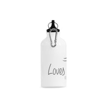 Load image into Gallery viewer, Loves The Ocean Darkgrey Sports Bottle (13.5 Oz)