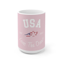 Load image into Gallery viewer, Loves The Ocean USA Limited Edition 11 oz / 15oz Ceramic Mug