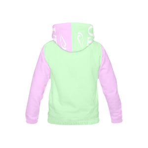 Loves The Ocean Mint Lilac Youth All Over Print Hoodie