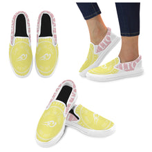 Load image into Gallery viewer, Loves The Ocean Yellow Rose Slip-on Canvas Shoes