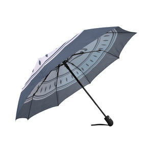 Loves The Ocean Navy Automatic Foldable Umbrella