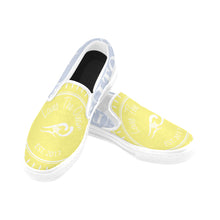 Load image into Gallery viewer, Loves The Ocean Yellow LB Slip- On Canvas Shoes