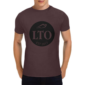 LTO Men Brown Black T-Shirt