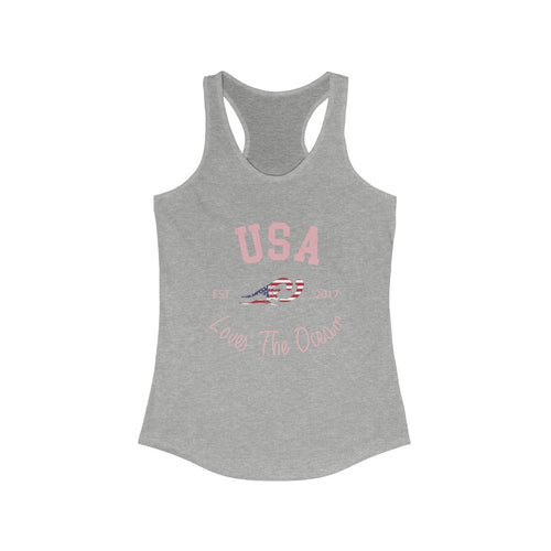 Loves The Ocean USA Limited Edition Women's Racerback Tank