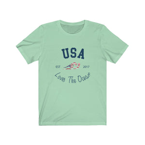 Loves The Ocean USA Limited Edition Unisex Short Sleeve Tee