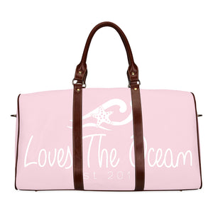 Loves The Ocean Rose Travel Bag