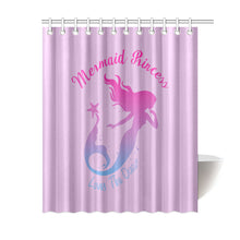 Load image into Gallery viewer, Loves The Ocean Mermaid Princess Shower Curtain 60&quot;x72&quot;