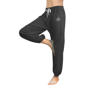 LTO Black All Over Print Harem Pants