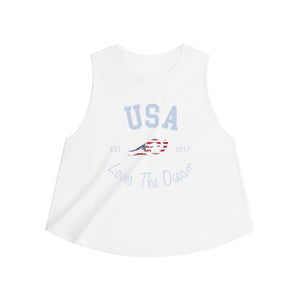 Loves The Ocean USA Limited Edition Women's Crop top