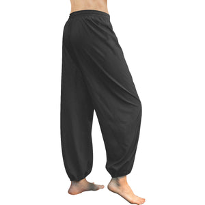 LTO Black All Over Print Harem Pants