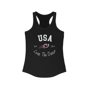 Loves The Ocean USA Limited Edition Women's Racerback Tank