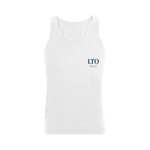 LTO Men White Cotton Tank Top