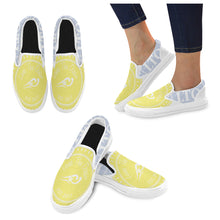 Load image into Gallery viewer, Loves The Ocean Yellow LB Slip- On Canvas Shoes