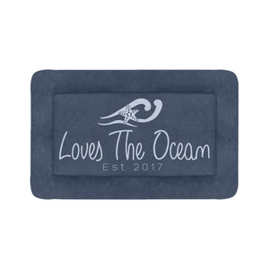 Loves The Ocean Navy LB Dog Bed 48" x 30"