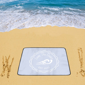 Loves The Ocean LBWhite Beach Mats 78"x 60"