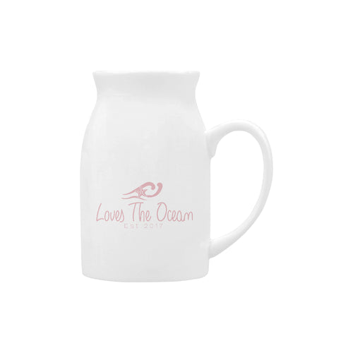 Loves The Ocean Logo Rose Milk Cup (Large) (15.2 Oz)