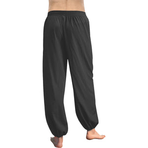 LTO Black All Over Print Harem Pants