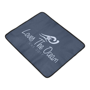 Loves The Ocean Navy Lightblue Beach Mats 78"x 60"