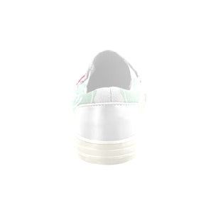 Loves The Ocean Pink Mint Slip on Canvas Kids Shoes