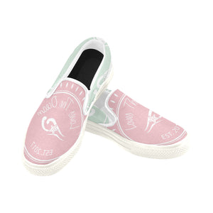 Loves The Ocean Rose Mint Slip on Canvas Kids Shoes