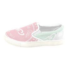 Load image into Gallery viewer, Loves The Ocean Rose Mint Slip on Canvas Kids Shoes