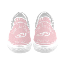 Load image into Gallery viewer, Loves The Ocean Grey Rose Slip- On Canvas Shoes