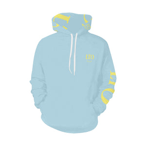 LTO Men Mint Yellow All Over Print Hoodie