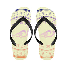 Load image into Gallery viewer, Loves The Ocean Unisex Multi White Flip Flops