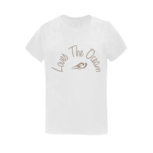 Load image into Gallery viewer, Loves The Ocean White Brown Short Sleeve T-Shirt