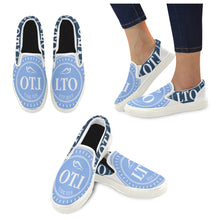 Load image into Gallery viewer, Loves The Ocean LB Slip on Canvas Kids Shoes