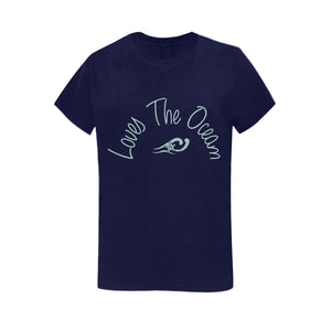 Loves The Ocean Navy LB T-Shirt