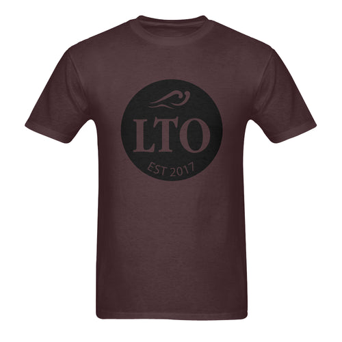 LTO Men Brown Black T-Shirt