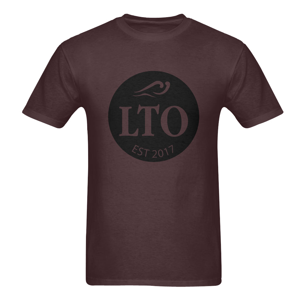 LTO Men Brown Black T-Shirt