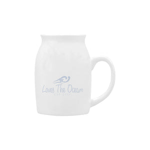 Loves The Ocean White Lightblue Cup (10.3 Oz)