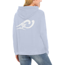 Load image into Gallery viewer, Loves The Ocean Lb White All Over Print Hoodie