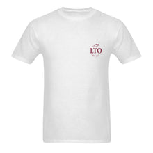 Load image into Gallery viewer, LTO Men White Darkred Cotton T-Shirt