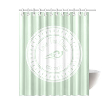 Load image into Gallery viewer, Loves The Ocean Mint White Shower Curtain 60&quot;x72&quot;