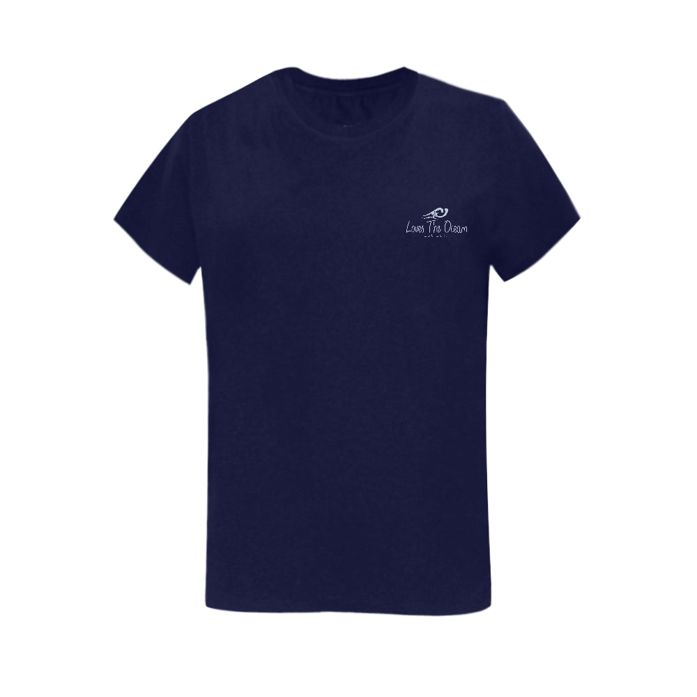 Loves The Ocean Navy Lightblue T-Shirt