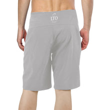 Load image into Gallery viewer, LTO Grey Men&#39;s All Over Print Beach Shorts