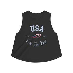 Loves The Ocean USA Limited Edition Women's Crop top