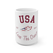 Load image into Gallery viewer, Loves The Ocean USA Limited Edition 11 oz / 15oz Ceramic Mug