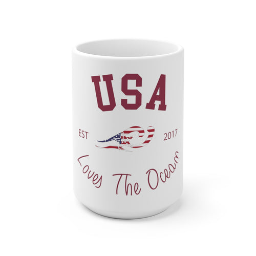 Loves The Ocean USA Limited Edition 11 oz / 15oz Ceramic Mug