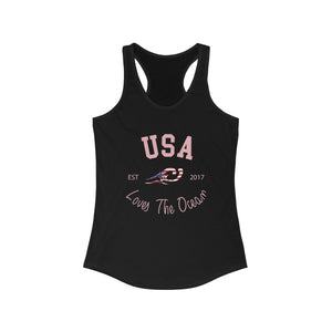 Loves The Ocean USA Limited Edition Women's Racerback Tank