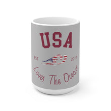 Load image into Gallery viewer, Loves The Ocean USA Limited Edition 11 oz / 15oz Ceramic Mug