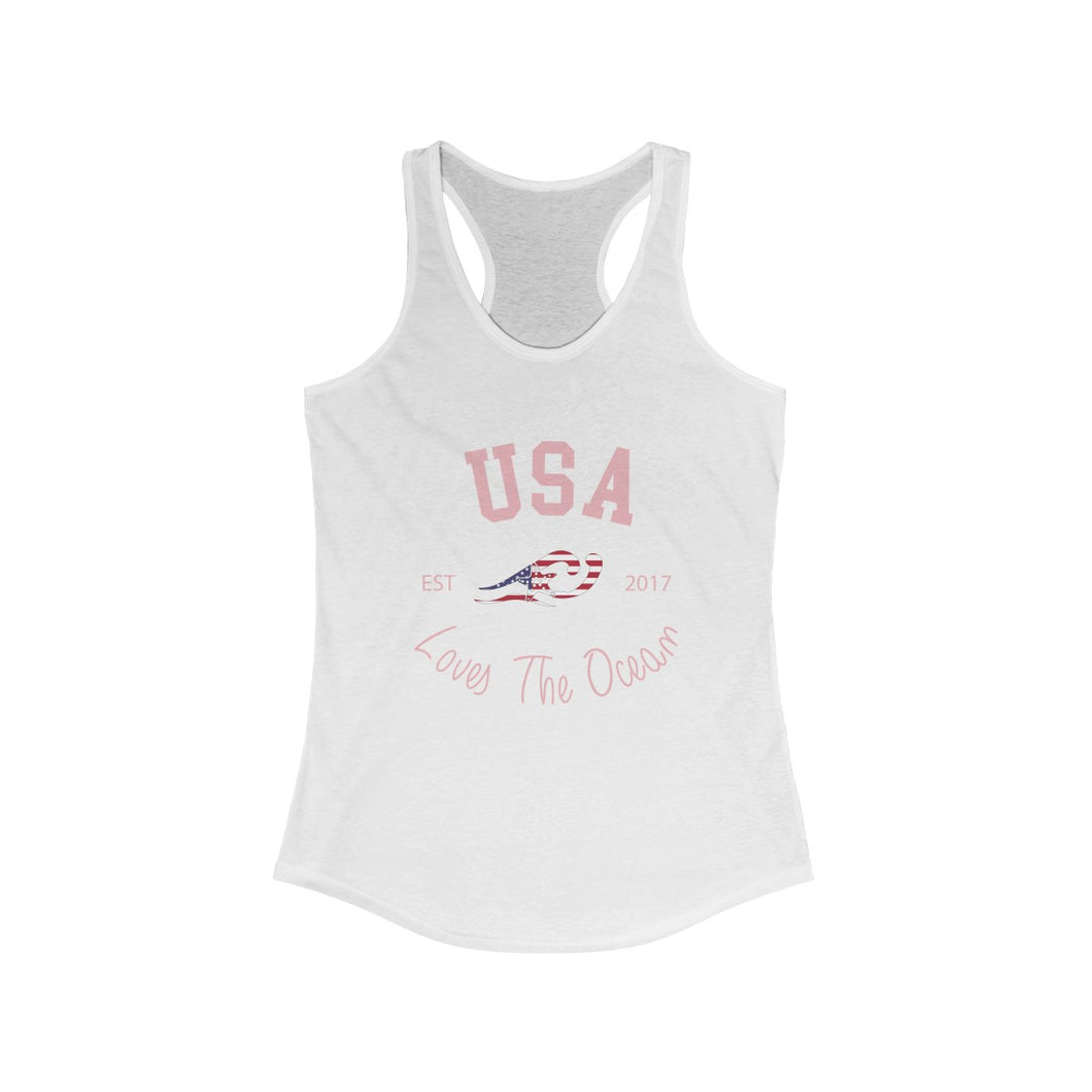 Loves The Ocean USA Limited Edition Women's Racerback Tank