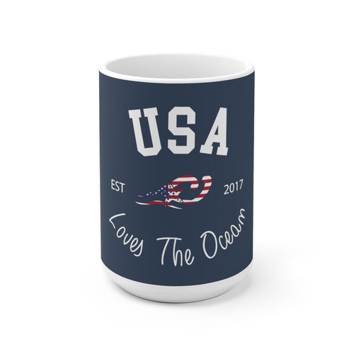 Loves The Ocean USA Limited Edition 11 oz / 15oz Ceramic Mug