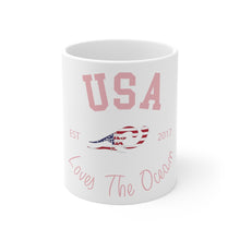 Load image into Gallery viewer, Loves The Ocean USA Limited Edition 11 oz / 15oz Ceramic Mug